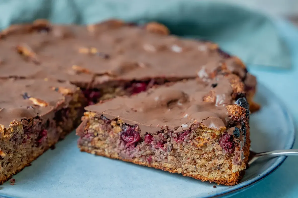 Schokoladen-Kirsch-Kuchen zuckerfrei